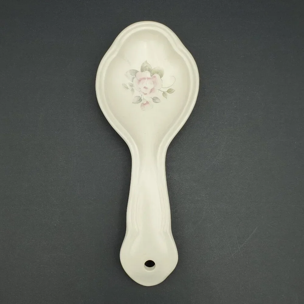 Pfaltzgraff Tea Rose Spoon Rest Pfaltzgraff Pink Roses Spoon Holder